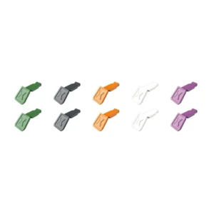 Photo of: KNIPEX 00 61 10 02 SBA 10 Pc KNIPEXTEND ColorCoded Clips (Green, Dark Gray, Orange, White, Violet)