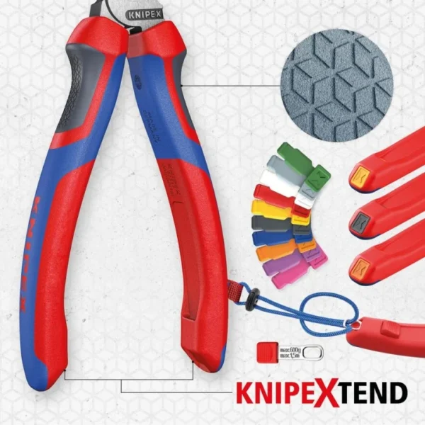 KNIPEX 74 02 200 8" High Leverage Diagonal Cutters - Image 3