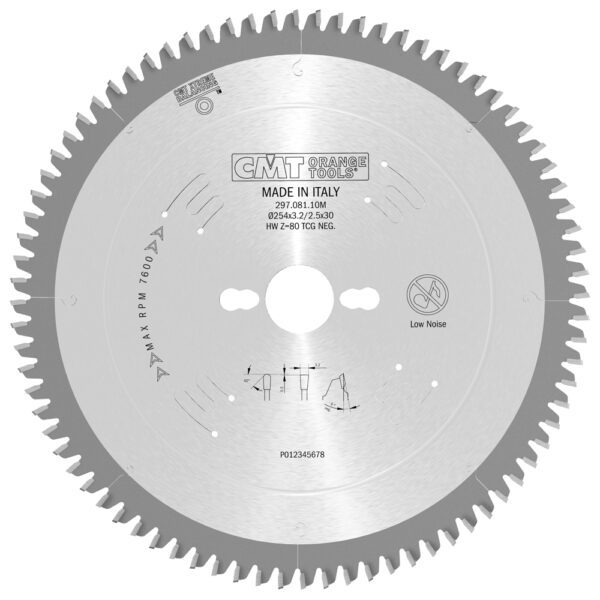 Photo of: CMT Orange Tools 297.080.11M 10" Industrial Non-Ferrous Metal And Laminated Panel Circular Saw Blade