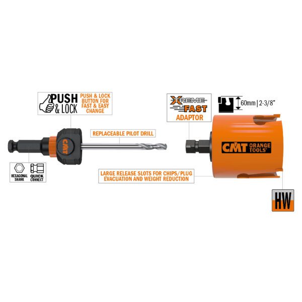 Photo of: CMT 550X Multi-purpose hole saws