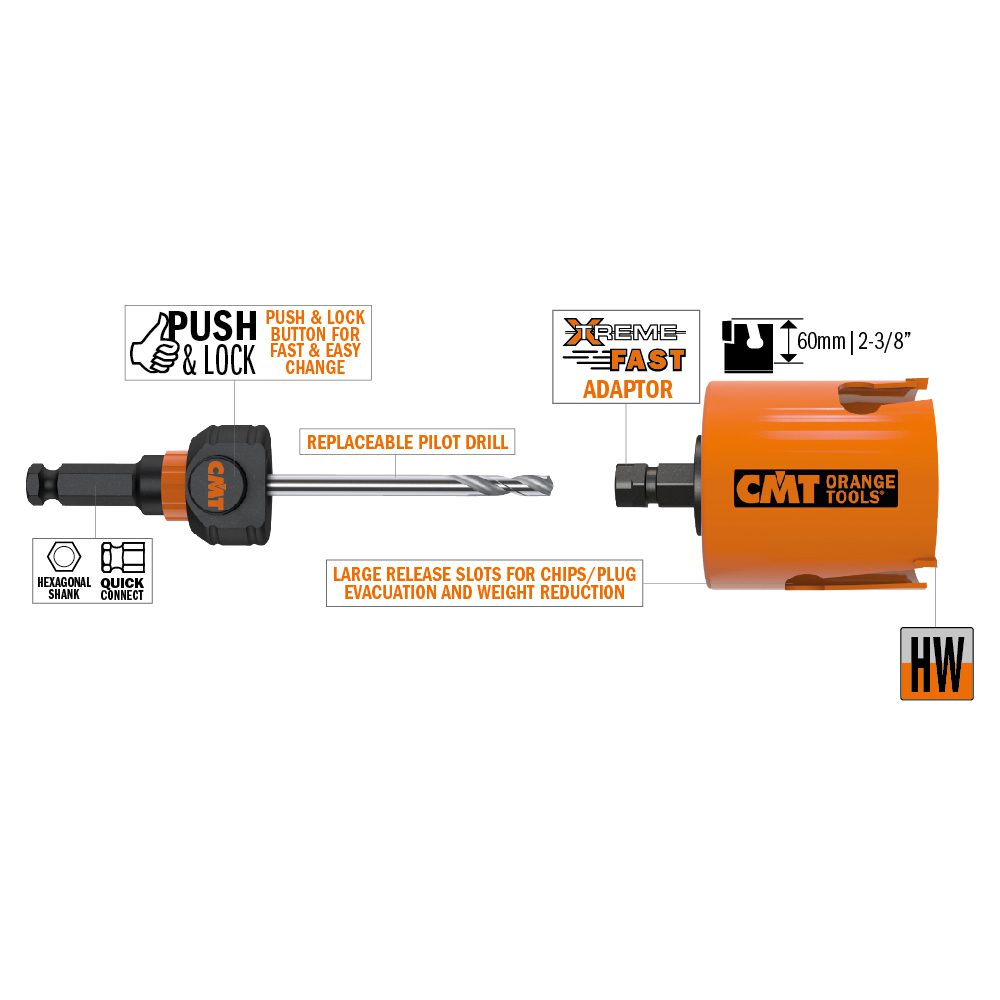 Photo of: CMT 550X Multi-purpose hole saws