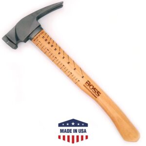 Photo of: Boss Hammer Co. 12 oz. BH12TIHI16M Titanium Hammer Hickory Handle Milled Face