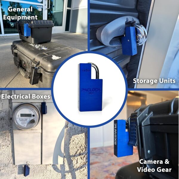 Photo of: PACLOCK UCS-445A Shrouded Single Post Padlock For Pelican®, Milwaukee® PACKOUTS™ And Hard Cases