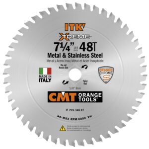 Photo of: CMT Orange Tools 226.348.07 7 1/4" Metal & Stainless Steel ITK XTREME Saw Blade