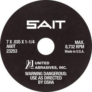 Photo of: SAIT A60T Tool Room Cutting Wheel