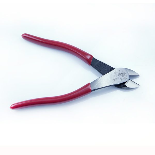 Photo of: Klein Tools D248-8 Diagonal Cutting Pliers, Angled Head, Short Jaw, 8-Inch