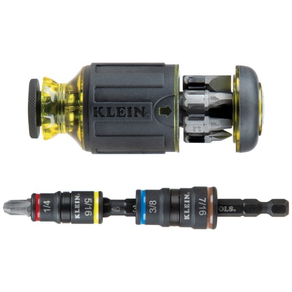 Photo of: Klein Tools 32308HD 12-in-1 Impact Rated Stubby Driver Set with Flip Sockets