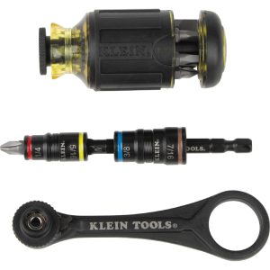 Photo of: Klein Tools 85515HD Flip Socket, Mini Ratchet and Multi-Bit Driver Set, 3-Piece