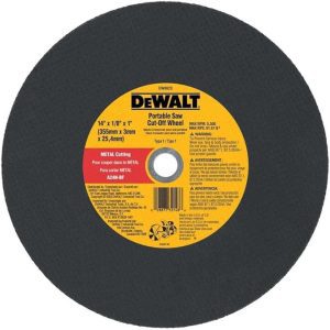 Photo of: DeWalt DW8020 - 14" X 1/8" X 1" Metal Portable Saw Cut-Off Wheel