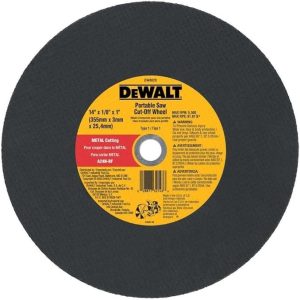 Photo of: DeWalt DW8021 - 14" x 1/8 x 20 mm Portable Metal Saw Cut-Off Wheel