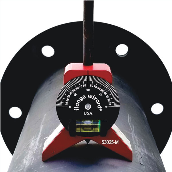Flange Wizard 496-53025-M Magnetic Centering Head with Vial, 1 in and Larger Pipe Capacity, Small