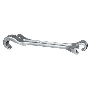 PETOL VW0 Titan Valve Wheel Wrench , Double-End, Forged Alloy Steel, 8 in OAL, 1/2 in and 21/32 in Openings