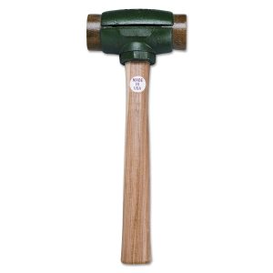 Garland Mfg. 31004 Split Head Hammer 4 lb Head , 2 in dia Face, 14 in Handle, Green/Natural, Rawhide