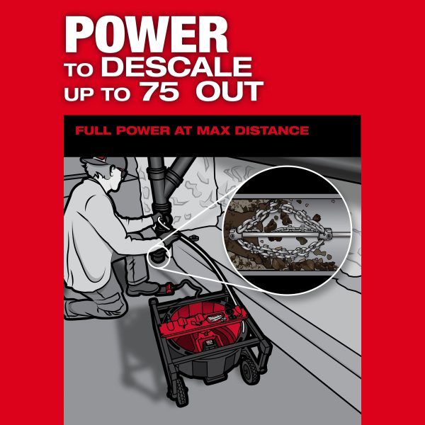 Milwaukee 2819-22 M18 FUEL™ High Speed Chain Snake for 1-1/2” – 4” Pipes