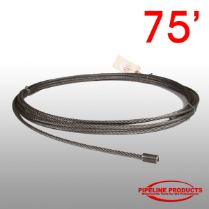 Pipeline Products WPC-75 – 3/8″ x 75′ long heavy duty pulling cable for up to 15,000 lbs