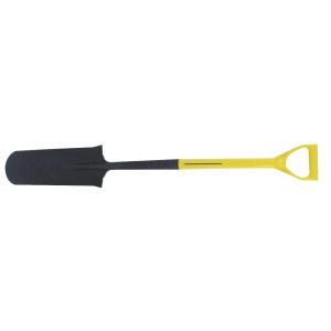 Nupla 72-092 Ergo Power® Drain Spade, 14 in x 4.75 in Round Pt Blade, 27 in Fiberglass D-Handle