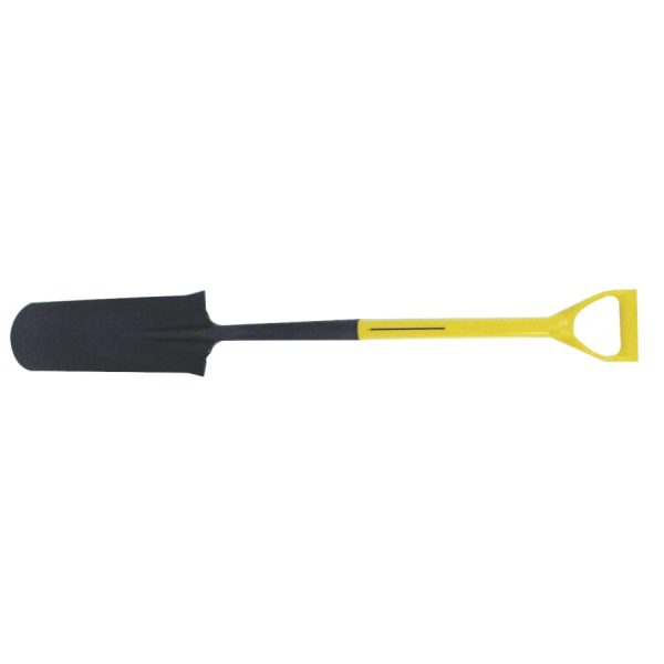 Nupla 72-092 Ergo Power® Drain Spade, 14 in x 4.75 in Round Pt Blade, 27 in Fiberglass D-Handle
