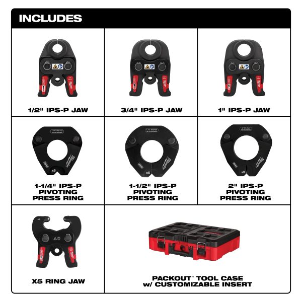 Milwaukee IPS-P Pivoting Press Ring Kits