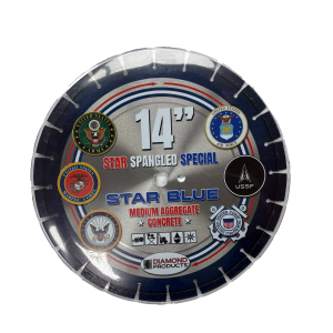 Diamond Products 85261 14" x .125 x UNV Star Spangled Special Star Blue High Speed Blade