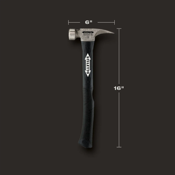 Stiletto TI12SC-F 12oz Smooth/Curved Fiberglass Handle
