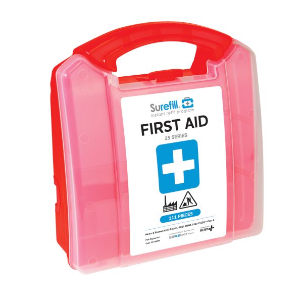 Aero Healthcare - Surefill® 25 Series ANSI A First Aid Kit – Red Translucent Case - SF25ANR - Image 4