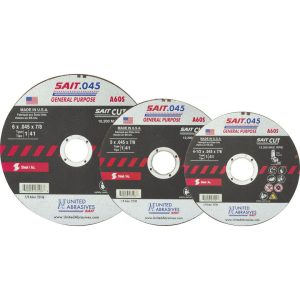 United Abrasives 23101-25 A60S General Purpose Cut-Off Wheel Type 1/Type 41 Flat 4 1/2″ x .045″ x 7/8″ 25 Pack