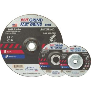 United Abrasives 20060 A24N Fast Grinding Wheel 4 1/2″ x 1/4″ x 7/8″