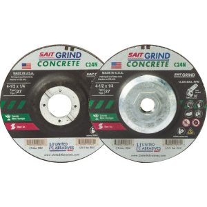 United Abrasives 20061-10 C24N 4-1/2″ x 1/4″ 7/8 Concrete Grinding Wheel 10 Pack