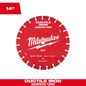 Milwaukee 49-93-7340 14" Ductile Iron Segmented Diamond Blade