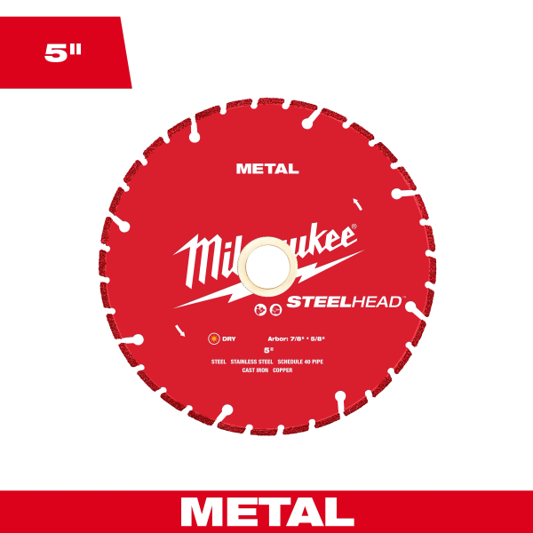 Milwaukee 49-93-7810 5” STEELHEAD™ Metal Cutting Diamond Blade