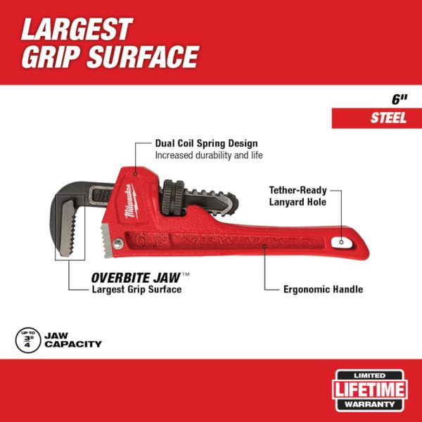 6 in. Steel Pipe Wrench
