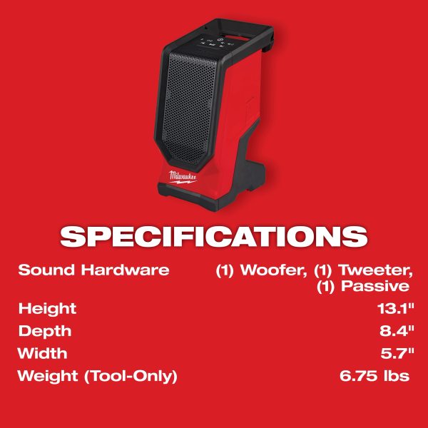 Milwaukee 2954-20 M18™ Bluetooth® Jobsite Speaker