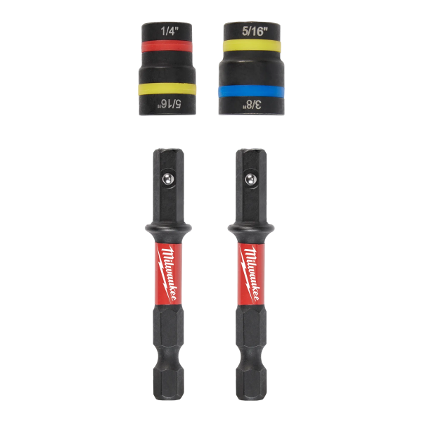Milwaukee 49-66-4565 2PC SHOCKWAVE™ Impact Duty QUIK-CLEAR™ 2-in-1 Magnetic Nut Driver Set