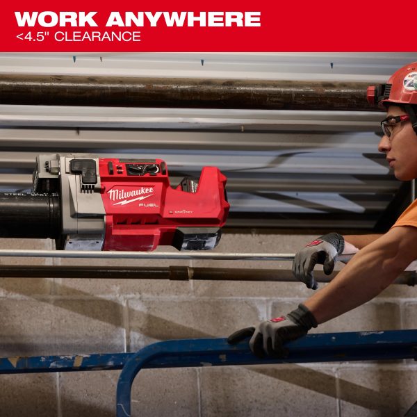 Milwaukee 2927-22 M18 FUEL™ RINGER™ Roll Groover for 1-1/4” - 4” Sch 10/40, 6” Sch 10