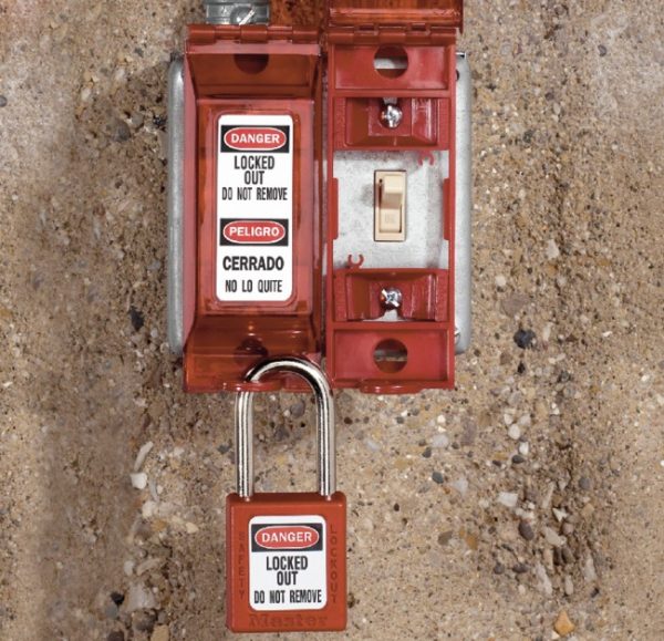 Master Lock 410RED Zenex™ Thermoplastic Safety Lockout Padlock 1-1/2 in Shackle Keyed Different