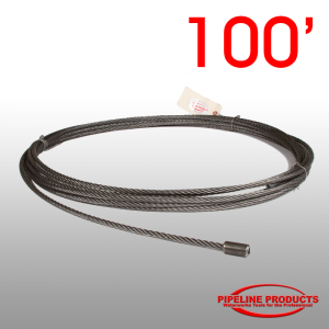 Pipeline Products WPC-100 – 3/8″ x 100′ long heavy duty pulling cable for up to 15,000 lbs