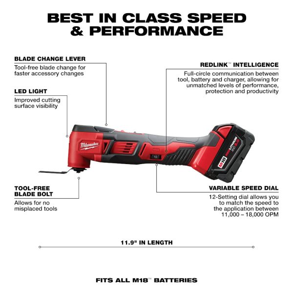 Milwaukee 2626-21 M18™ Cordless Multi-Tool Kit
