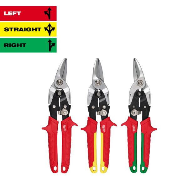 Milwaukee 48-22-4563 3PC Aviation Snip Set