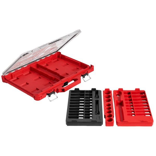 Milwaukee 48-22-9487 47pc 1/2" Drive Ratchet & Socket Set with PACKOUT™ Low-Profile Organizer