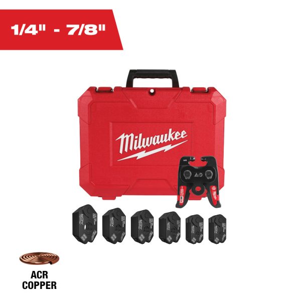 Milwaukee 49-16-2661MX 1/4" - 7/8" Streamline® ACR Pivoting Press Ring Kit for M18™ FORCE LOGIC™ Press Tool