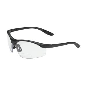 PIP 250-25-0025 Mag Readers™ Semi-Rimless Safety Readers Black Frame Clear Lens Anti-Scratch Coating - +2.50 Diopter