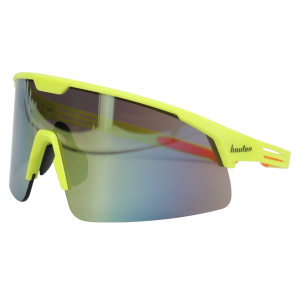 PIP 250-41-0004 Site Boss Enhanced Coverage Half-Frame Safety Glasses, with Hi-Vis Green Frame, Silver Mirror Plus PRO Lens, and Anti-Scratch Coating