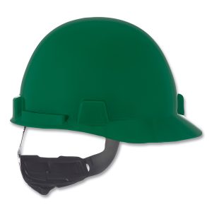 MSA 10074072 SmoothDome® Slotted Hard Hat Cap Style 4-Point Fast-Trac® III Green