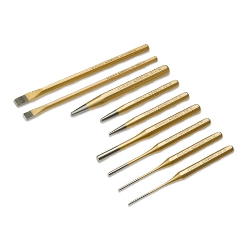 KNIPEX 9R 400 009 9 Pc Punch and Chisel Set