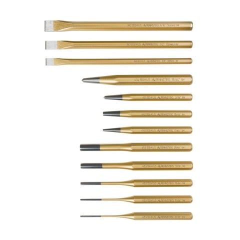 KNIPEX 9R 400 012 12 Pc Punch and Chisel Set