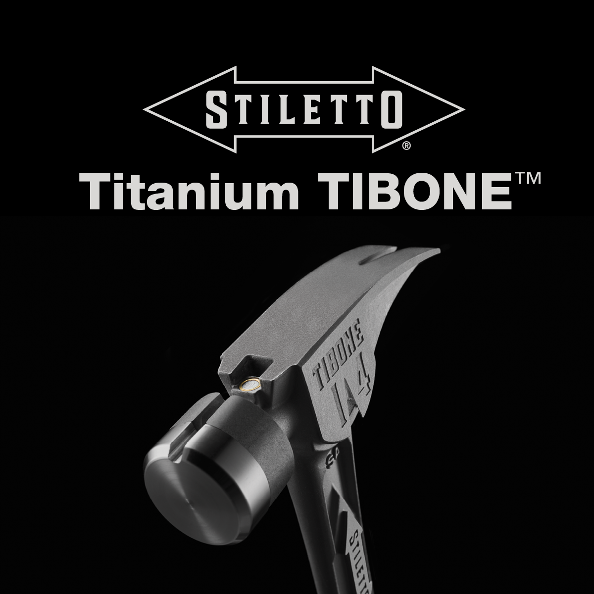 Stiletto TIB14RSC 14oz TIBONE™ Smooth/Curved Titanium