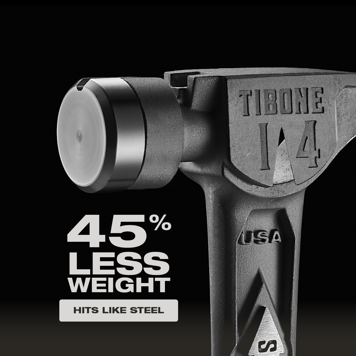 Stiletto TIB14RSC 14oz TIBONE™ Smooth/Curved Titanium