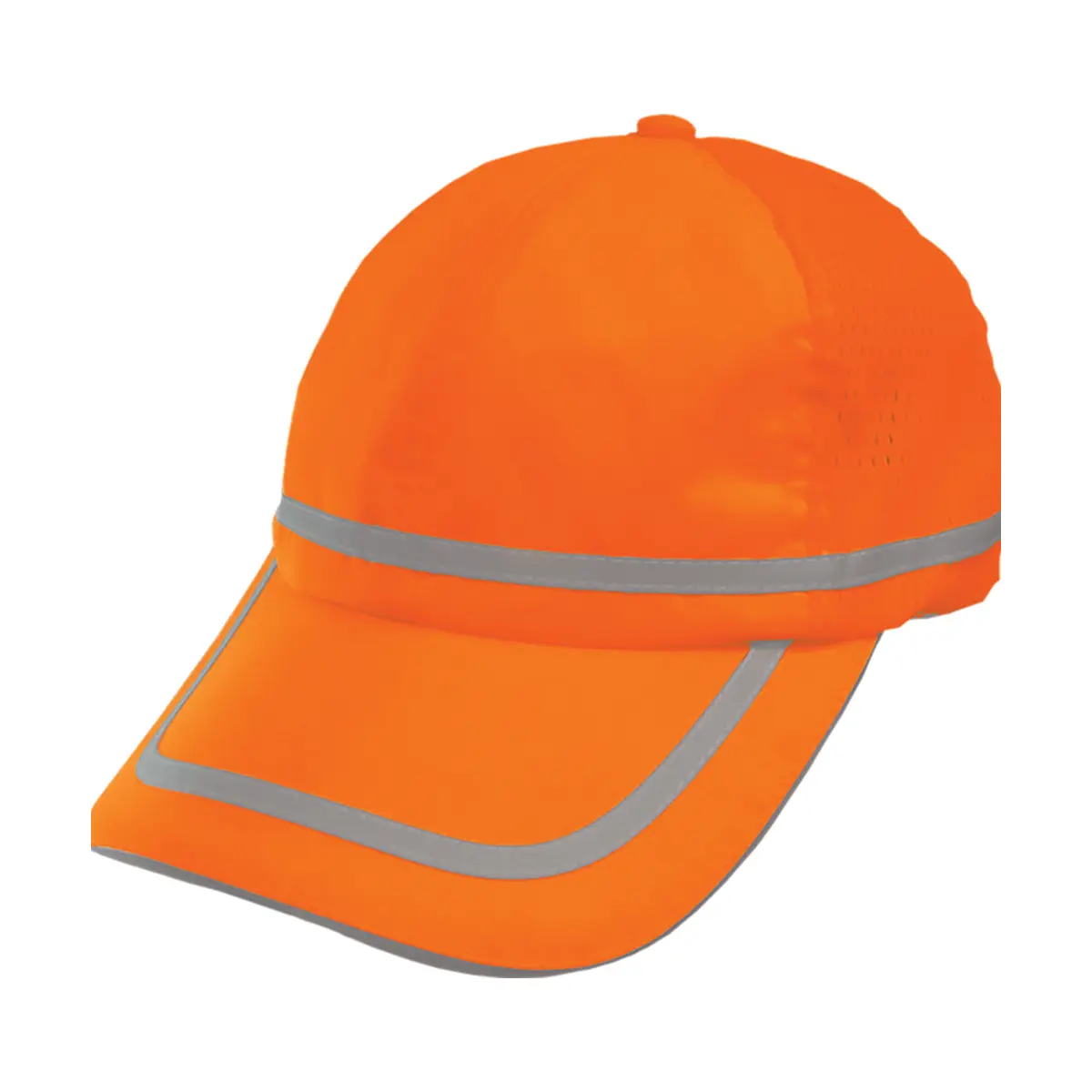 PIP 803ST-OR-OS Reflective Apparel™ Hi-Vis Safety Baseball Hat with Adjustable Sweatband Hi-Vis Orange