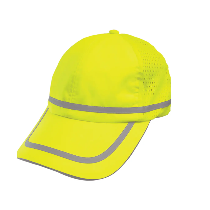 PIP 803ST Reflective Apparel™ Hi-Vis Safety Baseball Hat with Adjustable Sweatband