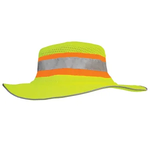PIP 804ST-LM-OS Reflective Apparel™ Ranger Hat Hi-Vis Yellow